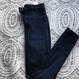 Super high rise stretch skinny jeans